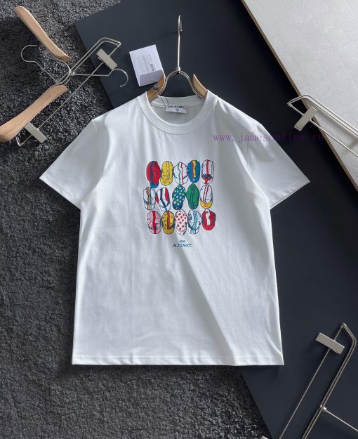 Chanel 2025 Printed Short Sleeve High Quality Original Short Sleeve Imported Fabric With Top Ma bpx54o8a