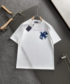 LV 2025 Printed Short Sleeve High Quality Original Short Sleeve Imported Fabric With Top Manufa gjjapn8x