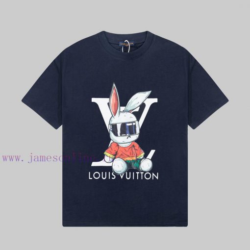 LOUIS VUITTON Louis Vuitton 23ss Rabbit Year Series Pattern Printed Gold Classic Short Sleeve T n4ckxd5o - Image 2
