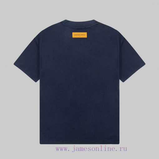 LOUIS VUITTON Louis Vuitton 23ss Rabbit Year Series Pattern Printed Gold Classic Short Sleeve T n4ckxd5o - Image 3