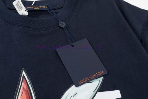 LOUIS VUITTON Louis Vuitton 23ss Rabbit Year Series Pattern Printed Gold Classic Short Sleeve T n4ckxd5o - Image 5