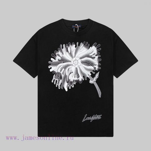 LOUIS VUITTON Yayoi Kusama Collaboration Series Psychedelic Flower Print Short Sleeved T-shirtC mv08od1a - Image 2