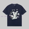 LOUIS VUITTON Louis Vuitton 23ss Planet Falling Pattern Logo Printed Gold Classic Short Sleeve yxv1tuot