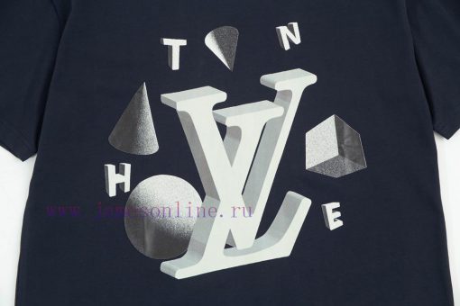 LOUIS VUITTON Louis Vuitton 23ss Planet Falling Pattern Logo Printed Gold Classic Short Sleeve yxv1tuot - Image 6