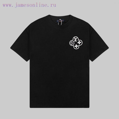 LOUIS VUITTON Louis Vuitton 23ss Front And Rear Pattern Chain Printed Short Sleeve T-shirtCusto 576ayzxw