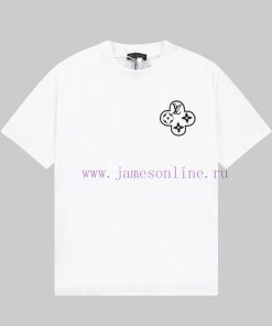 LOUIS VUITTON Louis Vuitton 23ss Front And Rear Pattern Chain Printed Short Sleeve T-shirtCusto 0t9b5snu