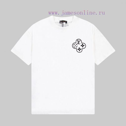 LOUIS VUITTON Louis Vuitton 23ss Front And Rear Pattern Chain Printed Short Sleeve T-shirtCusto 0t9b5snu - Image 2