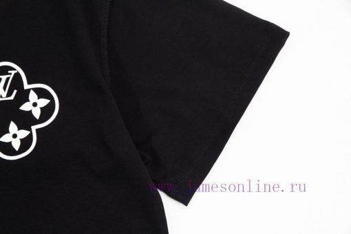 LOUIS VUITTON Louis Vuitton 23ss Front And Rear Pattern Chain Printed Short Sleeve T-shirtCusto 576ayzxw - Image 7