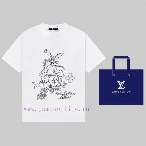 LOUIS VUITTON Louis Vuitton 23ss Rabbit Year Collection Pattern Front And Back Printed Gold Cla vh6d1gmz