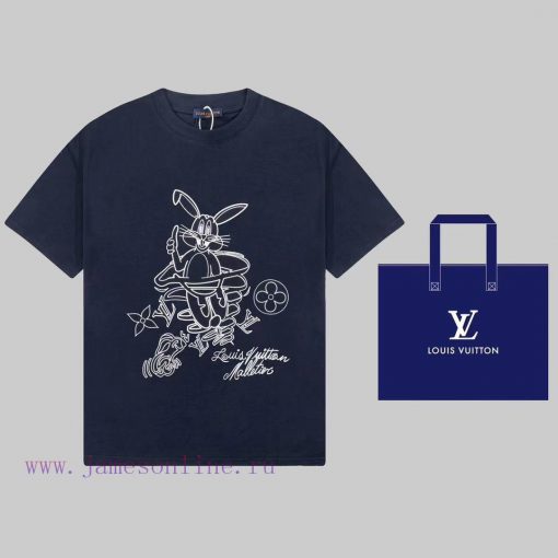 LOUIS VUITTON Louis Vuitton 23ss Rabbit Year Collection Pattern Front And Back Printed Gold Cla kpbj2lxo - Image 2