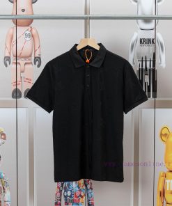 LV Louis Spring/Summer New Fabric Jacquard PoLo Short Sleeve High Quality Smooth Pure Cotton Fa dsh7ervm