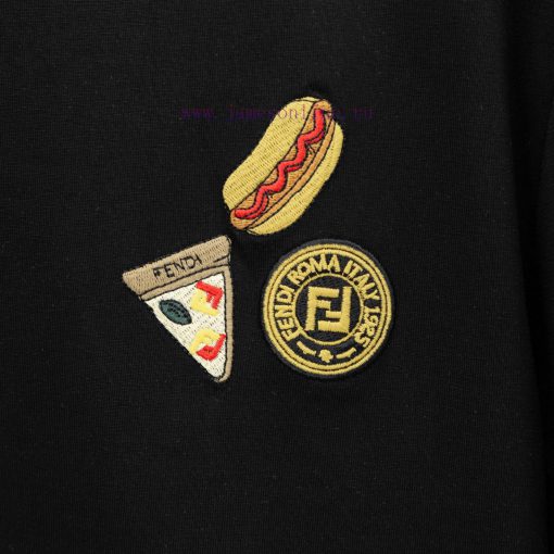 FENDI Spring/Summer New Embroidered Casual Short Sleeves Detail Original Mold Opening Synchroni rbet0ee5 - Image 8