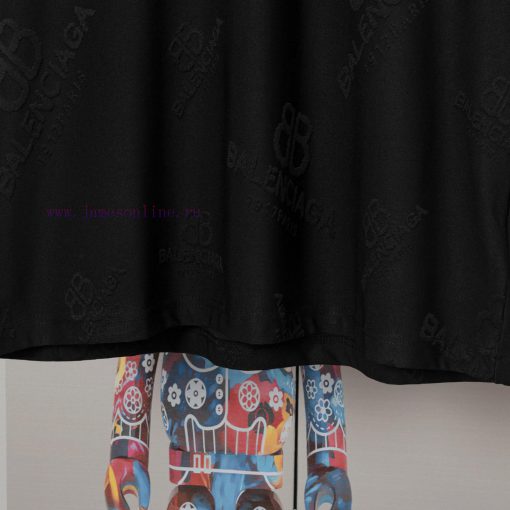 Balenciaga Balenciaga Spring And Summer Fabric Jacquard Short Sleeved T-shirt The Fabric Is Com d0tpk9ou - Image 9