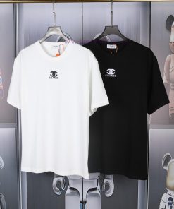 CHANEL 2024 SsLg Embroidered Short Sleeve Front Piece Lg High-end Embroidery Present A Neat And 0exkj4nm