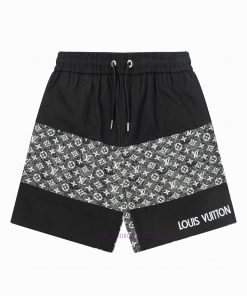 LOUIS VU Logo Patchwork Fashionable Casual Shorts Are Very Comfortable To Wear On The Upper Bod xdpdaweh