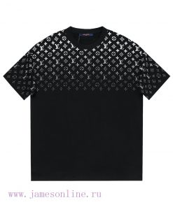 Newly Launched Louis Vuitton LV24ss New Gradient Printed Short Sleeve T-shirt~Customized Fabric 5qx5cbmo