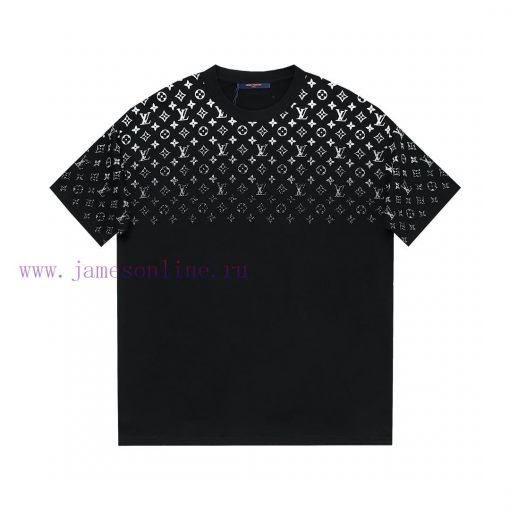 Newly Launched Louis Vuitton LV24ss New Gradient Printed Short Sleeve T-shirt~Customized Fabric 5qx5cbmo - Image 2