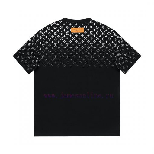 Newly Launched Louis Vuitton LV24ss New Gradient Printed Short Sleeve T-shirt~Customized Fabric 5qx5cbmo - Image 3