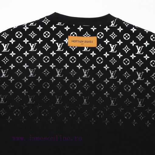 Newly Launched Louis Vuitton LV24ss New Gradient Printed Short Sleeve T-shirt~Customized Fabric 5qx5cbmo - Image 9