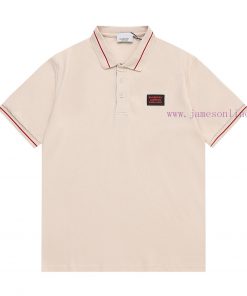 BurberryThick Adhesive Letter Polo ShirtUpgraded Inspired By Retro 80sOriginal Fabric Official ifs3m083