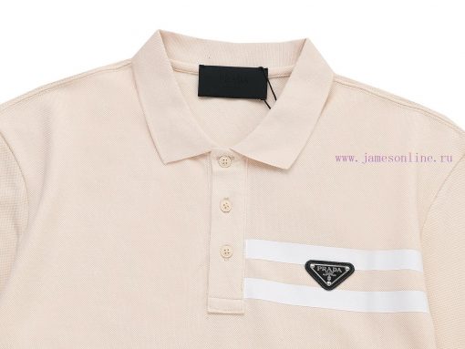 PRADA Collar Triangle Logo Polo ShirtUpgraded Inspired By Retro 80sOriginal Fabric Official Sam dpd2e9st - Image 4