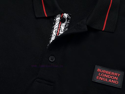 BurberryThick Adhesive Letter Polo ShirtUpgraded Inspired By Retro 80sOriginal Fabric Official p4otkt5e - Image 10