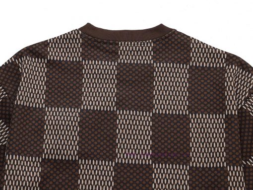 Louis Vuitton Three-dimensional Bead Checkerboard Short Sleeved ShirtExquisite Upgraded Logo Lo wcxkimq0 - Image 11