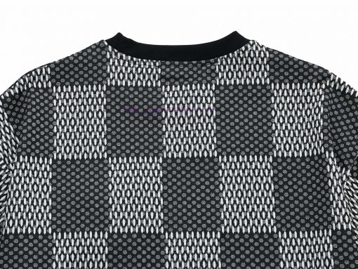 Louis Vuitton Three-dimensional Bead Checkerboard Short Sleeved ShirtExquisite Upgraded Logo Lo nhrohoiq - Image 11