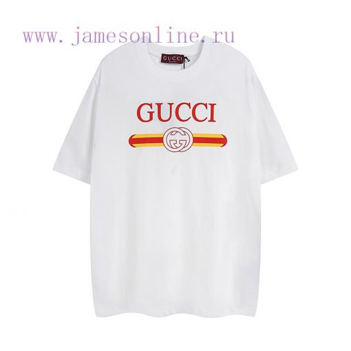 All Year In Stock Gucci Orange Stripe Empty G Printed Short Sleeved Shirt Not Taken Off The She yk6pf78c