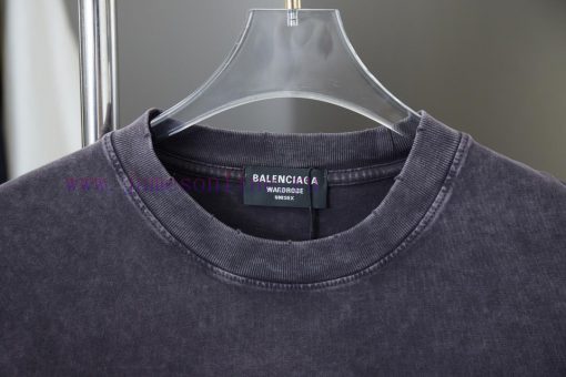 Balenciaga 25SS Early Spring New Graffiti Vintage Wheat Ear Print Short SleeveLight Luxury Fash dhtngmg9 - Image 4