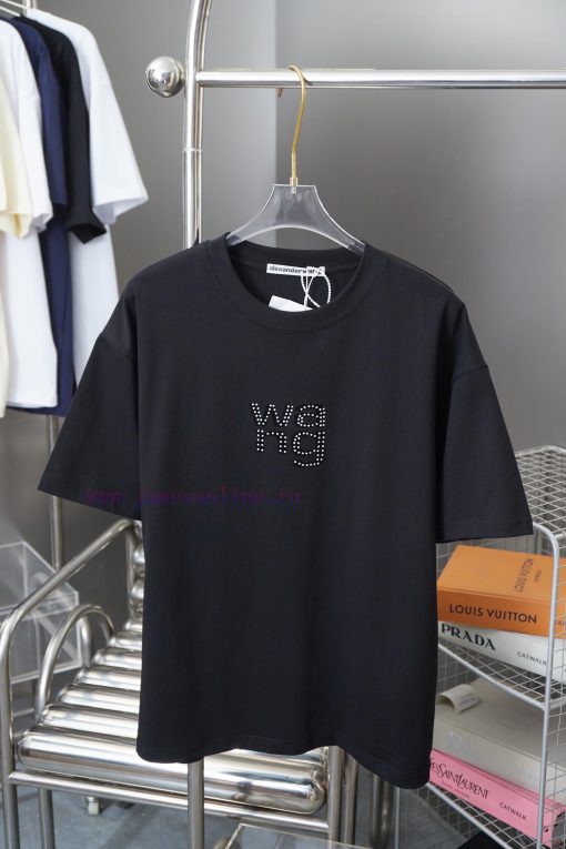 Alexarde * Wang 25SS Early Spring New Style Three Dimensional Suede Plush Letter Pearl Diamond vpg0o9gl