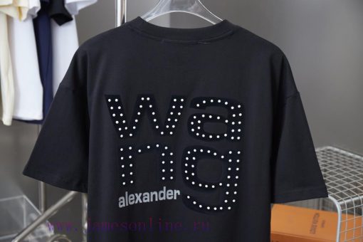 Alexarde * Wang 25SS Early Spring New Style Three Dimensional Suede Plush Letter Pearl Diamond vpg0o9gl - Image 7