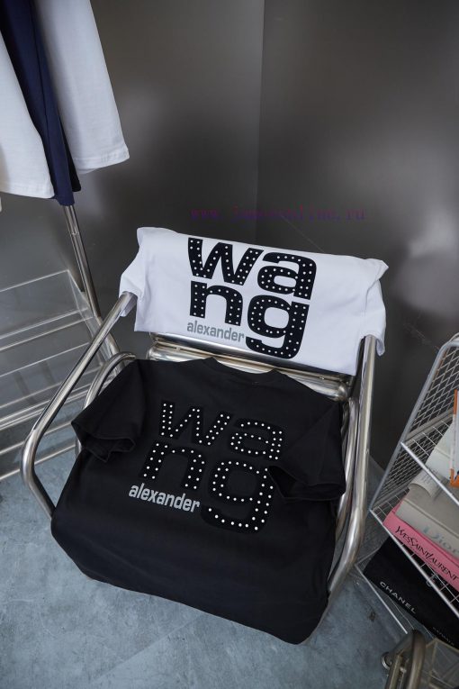 Alexarde * Wang 25SS Early Spring New Style Three Dimensional Suede Plush Letter Pearl Diamond vpg0o9gl - Image 9