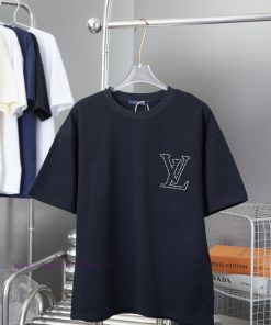 Louis Vuitton 25SS Early Spring New Letter Pearl Diamond Short Sleeved ShirtLight Luxury Fashio 6vtncxxo
