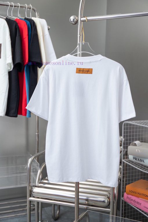 Louis Vuitton 25SS Early Spring New Item With Adhesive Tape And Diamond Short SleevesLight Luxu 2982r1l1 - Image 3