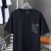 Louis Vuitton 25SS Early Spring New Color Line Letter Printed Short Sleeved ShirtLight Luxury F olrazjus
