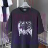 Balenciaga 25SS Early Spring New Collection With Distressed Printed Short SleevesLight Luxury F 941w0awj