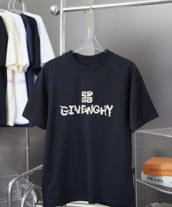 Givenchy 25SS Early Spring New Three-dimensional Film Letter Logo Printed Short Sleeved ShirtLi icmu3ezk