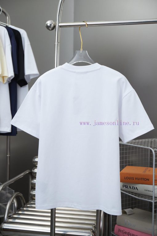 Prada 25SS Early Spring New Classic Letter Printed Short Sleeved ShirtLight Luxury Fashion Is A f6dkc2dm - Image 3