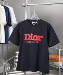 Christian Dior 25SS Early Spring New Film Foam Letter Logo Printed Short SleeveLight Luxury Fas hkc5rszq