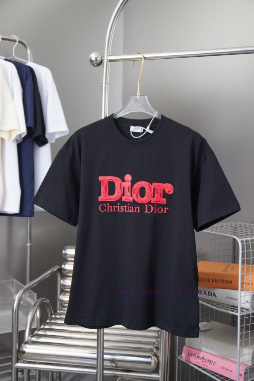 Christian Dior 25SS Early Spring New Film Foam Letter Logo Printed Short SleeveLight Luxury Fas hkc5rszq - Image 2