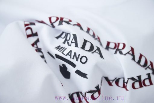 Prada 25SS Early Spring New Classic Letter Printed Short Sleeved ShirtLight Luxury Fashion Is A f6dkc2dm - Image 7