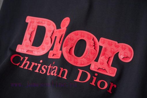Christian Dior 25SS Early Spring New Film Foam Letter Logo Printed Short SleeveLight Luxury Fas hkc5rszq - Image 6