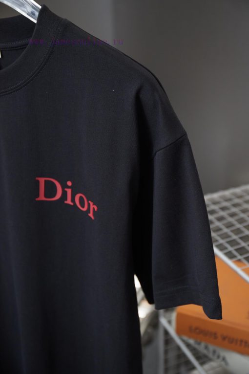 Christian Dior 25SS Early Spring New Style 3D Velcro Letter Logo Printed Short SleeveLight Luxu v5r8l84i - Image 5