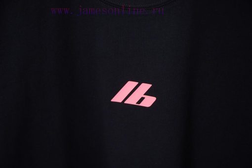 Balenciaga 25SS Early Spring New Fur Patch Fabric Frog Glue Logo Hot Pressed Short Sleeved Shir tu8qamil - Image 5