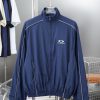 𝘽𝘼𝙇* 𝙉𝘾𝙄𝘼𝙂𝘼 25SS Navy Blue Half Ring Embroidered Reflective Strip Submachine JacketLight Luxury m31n8bgt