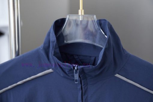 𝘽𝘼𝙇* 𝙉𝘾𝙄𝘼𝙂𝘼 25SS Navy Blue Half Ring Embroidered Reflective Strip Submachine JacketLight Luxury m31n8bgt - Image 4