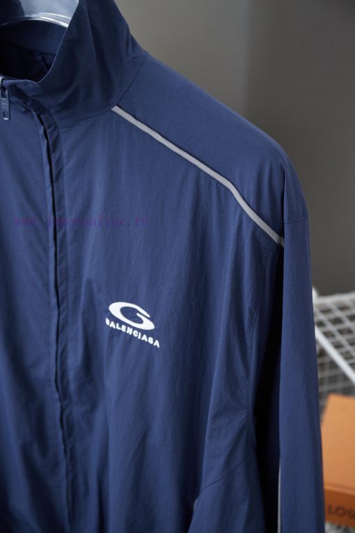 𝘽𝘼𝙇* 𝙉𝘾𝙄𝘼𝙂𝘼 25SS Navy Blue Half Ring Embroidered Reflective Strip Submachine JacketLight Luxury m31n8bgt - Image 5