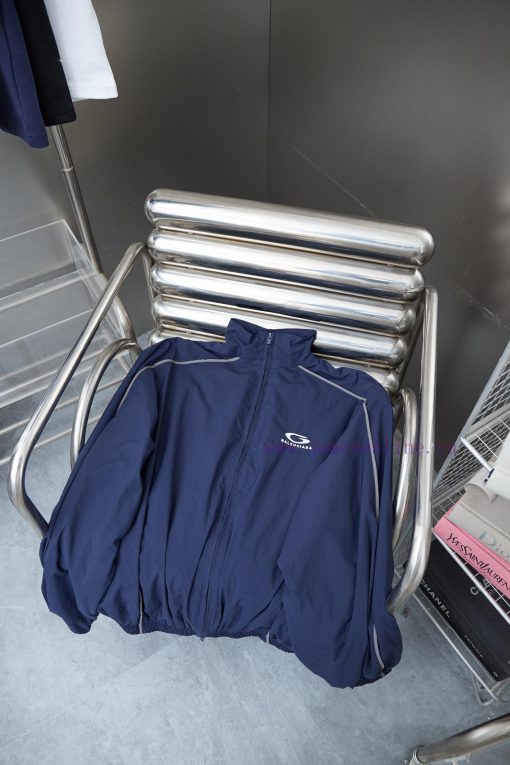 𝘽𝘼𝙇* 𝙉𝘾𝙄𝘼𝙂𝘼 25SS Navy Blue Half Ring Embroidered Reflective Strip Submachine JacketLight Luxury m31n8bgt - Image 9