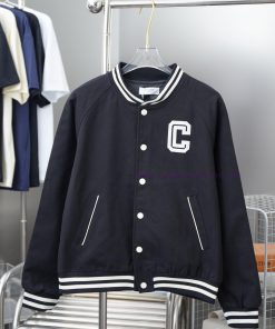 25SS Hollow Letter Embroidered Canvas Baseball JacketLight Luxury Fashion Is A Must-have Item F zaav9ucx